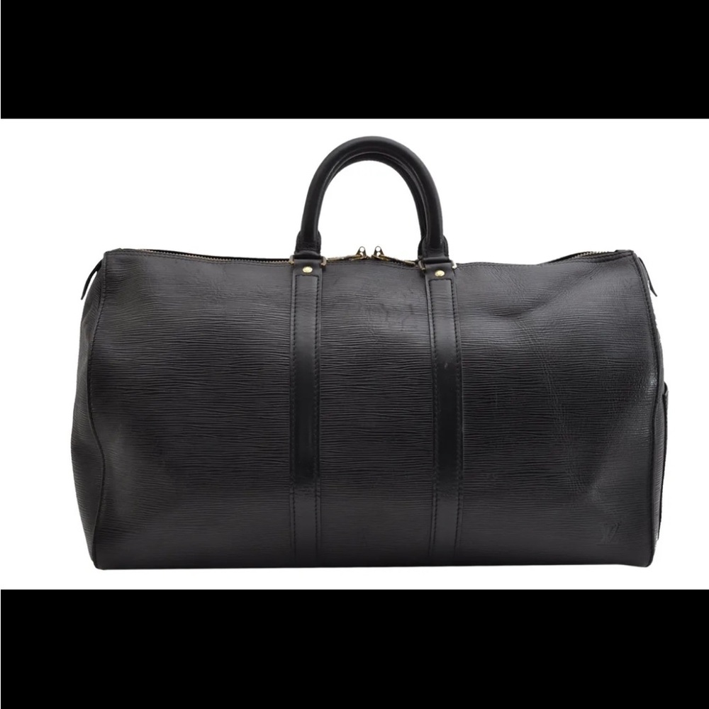 LV Black Epi Keepall 45 Weekender